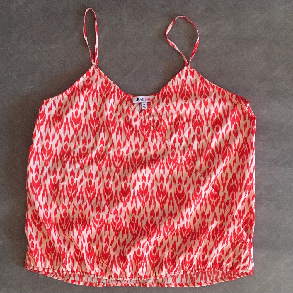 JustFab Asymmetrical layer front tank